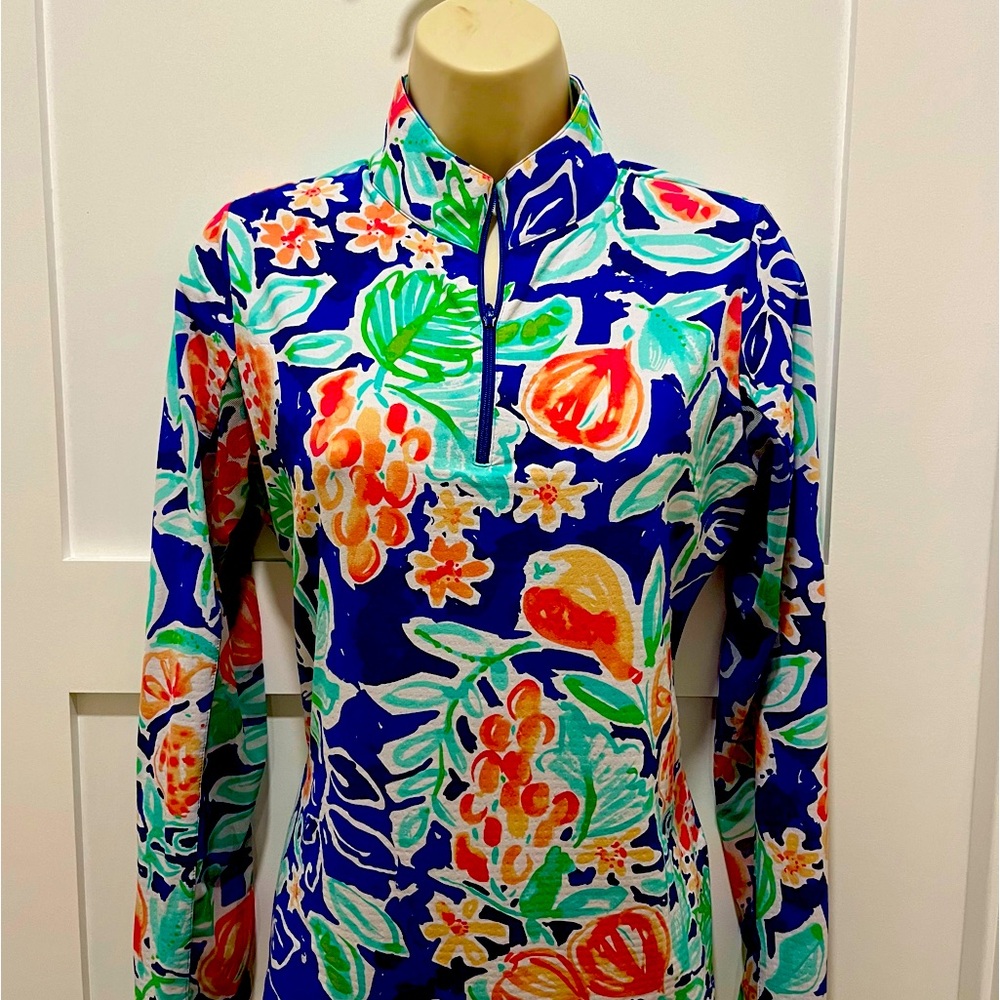 IBKUL -  Small 3/4 zip long sleeve shirt